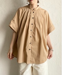 半袖 ドルマンスリーブ オーバーサイズ タック ビッグシャツ