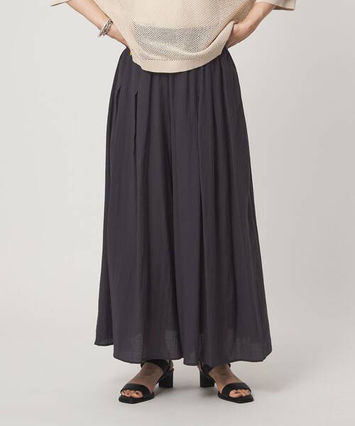 green label relaxing(グリーンレーベルリラクシング)の「【WEB限定】<at ease>ボイル キュロット パンツ(その他パンツ・レディース・コバルトブルー/オリーブ/ダークグレー・FREE/SHORT)」の2枚目の写真