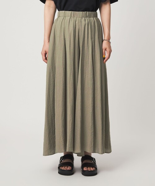 green label relaxing(グリーンレーベルリラクシング)の「【WEB限定】<at ease>ボイル キュロット パンツ(その他パンツ・レディース・コバルトブルー/オリーブ/ダークグレー・FREE/SHORT)」の4枚目の写真