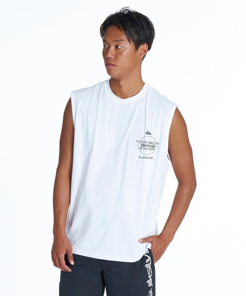 Quiksilver（クイックシルバー）の「QUIKSILVER メンズ QS MEETS SLY タンクトップ 速乾 UPF50+ ストレッチ【2026年夏モデル】（タンクトップ・メンズ・ホワイト/ブラック/ピンク・X-LARGE/LARGE/MEDIUM/SMALL）」の4枚目の写真