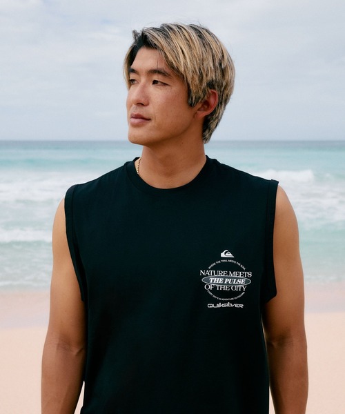 Quiksilver（クイックシルバー）の「QUIKSILVER メンズ QS MEETS SLY タンクトップ 速乾 UPF50+ ストレッチ【2026年夏モデル】（タンクトップ・メンズ・ホワイト/ブラック/ピンク・X-LARGE/LARGE/MEDIUM/SMALL）」の7枚目の写真