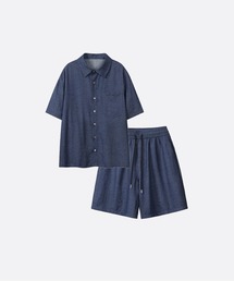 U:UME（ユーム）の「Texture Denim Shirt Set Up（セットアップ）」
