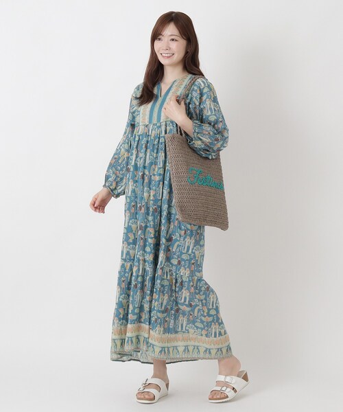 one'sterrace（ワンズテラス）の「【A4可】SE 雑材 サガラロゴ刺繍トート（トートバッグ・レディース・グレー系その他7/グレー系4/ベージュ系8・99）」の16枚目の写真