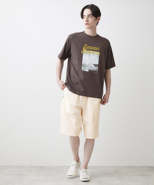 Dessin(デッサン)の「【撥水】ハーフパンツ(その他パンツ・メンズ・ブラック/ホワイト系・02/03)」の5枚目の写真