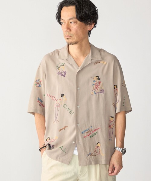 SHIPS(シップス)の「RAJAT: インディア エンブロイダリー ショートスリーブ シャツ(シャツ/ブラウス・メンズ・ライトグレー/クリーム/ブラック・MEDIUM/LARGE)」の10枚目の写真