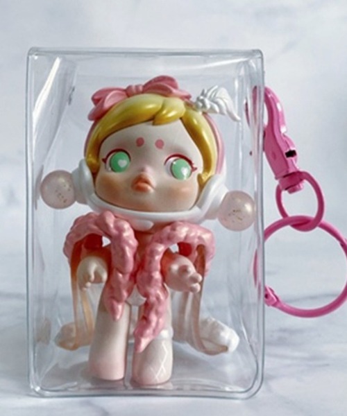 VIBGYOR(ヴィブジョー)の「FReePLACe/ミニ推し ぬいポーチ キーホルダー クリアケース X12861(キーホルダー・レディース・パープル/ホワイト/ブラック/ブルー/ピンク/イエロー・FREE)」の6枚目の写真