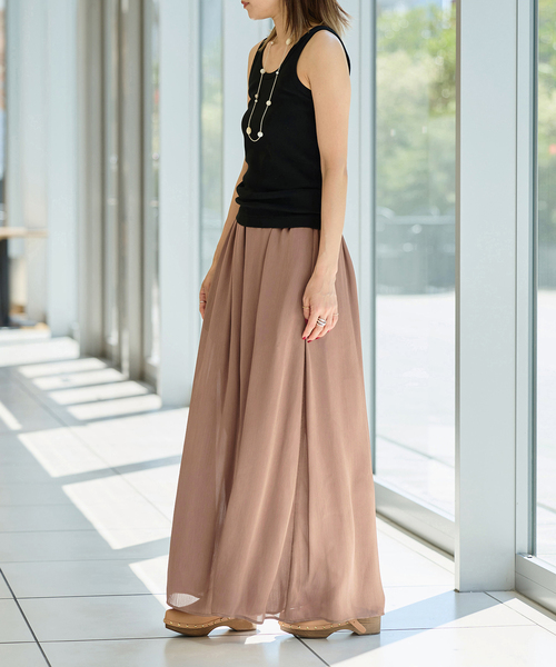 IENA LA BOUCLE(イエナラブークル)の「IENA LA BOUCLE サテン楊柳ギャザーパンツ(その他パンツ・レディース・ウッド/ライトグレー/ブラック・36/38/40)」の12枚目の写真