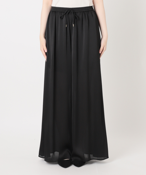 IENA LA BOUCLE(イエナラブークル)の「IENA LA BOUCLE サテン楊柳ギャザーパンツ(その他パンツ・レディース・ウッド/ライトグレー/ブラック・36/38/40)」の9枚目の写真