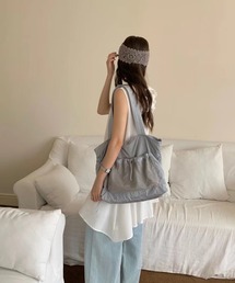 メッシュ切り替えトートバッグ