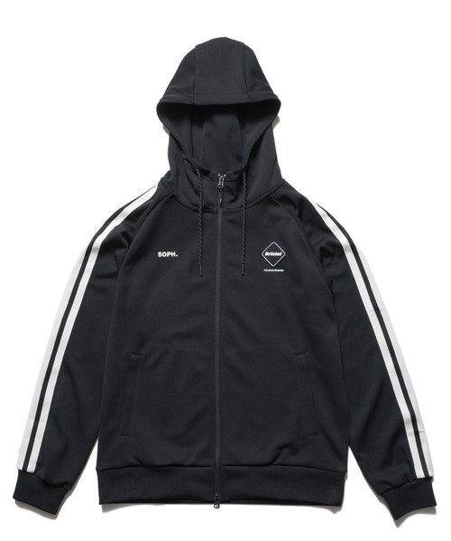 F.C.Real Bristol(エフシーレアルブリストル)の「TRAINING TRACK ZIP-UP HOODIE(パーカー・メンズ・カモフラージュ/ブラック/ピンク・SMALL/XX-LARGE/X-LARGE/LARGE/MEDIUM)」の1枚目の写真