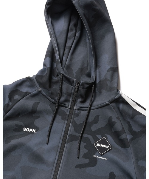 F.C.Real Bristol(エフシーレアルブリストル)の「TRAINING TRACK ZIP-UP HOODIE(パーカー・メンズ・カモフラージュ/ブラック/ピンク・SMALL/XX-LARGE/X-LARGE/LARGE/MEDIUM)」の13枚目の写真