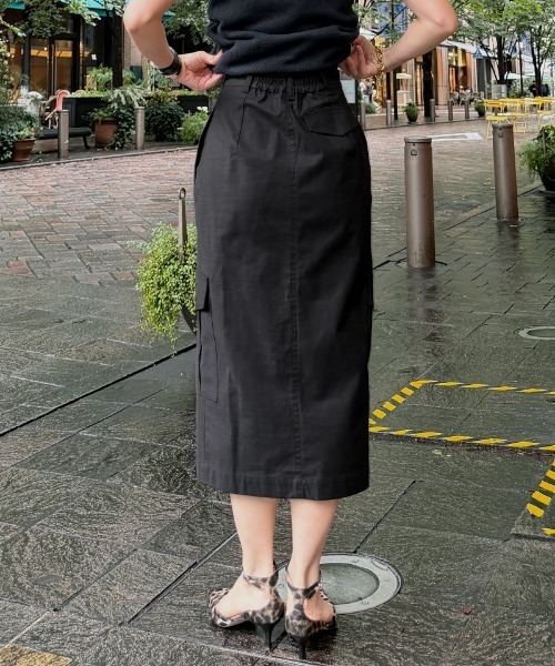 JENNE(ジェンヌ)の「フレンチフィールドスカート<オーガニックコットン>(スカート・レディース・カーキ/ブラック・MEDIUM/SMALL/LARGE)」の18枚目の写真