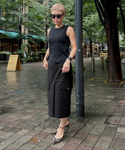 JENNE(ジェンヌ)の「フレンチフィールドスカート<オーガニックコットン>(スカート・レディース・カーキ/ブラック・MEDIUM/SMALL/LARGE)」の20枚目の写真