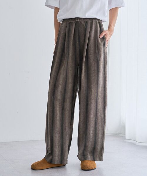 CRAFT STANDARD BOUTIQUE(クラフトスタンダードブティック)の「総柄イージーパンツ(その他パンツ・メンズ・ベージュ/ブラック・L/M)」の4枚目の写真