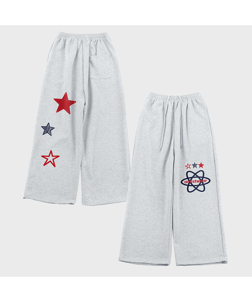 ARTISTWEAR（アーティストウェア）の「[ATW] ライズルーズワイドパンツ（スウェットパンツ・レディース・グレー/ブラック・SMALL/MEDIUM/LARGE/X-LARGE/XX-LARGE）」の2枚目の写真