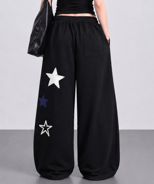 ARTISTWEAR（アーティストウェア）の「[ATW] ライズルーズワイドパンツ（スウェットパンツ・レディース・グレー/ブラック・SMALL/MEDIUM/LARGE/X-LARGE/XX-LARGE）」の5枚目の写真