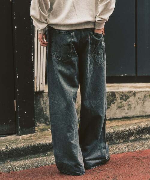 Levi's(リーバイス)の「Levi’s(リーバイス) 別注 Baggy Wide Leg デニムパンツ(L30)(デニムパンツ・メンズ・チャコールグレー・36/34/32/30/28)」の7枚目の写真