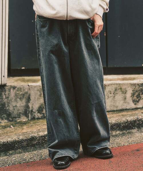 Levi's(リーバイス)の「Levi’s(リーバイス) 別注 Baggy Wide Leg デニムパンツ(L30)(デニムパンツ・メンズ・チャコールグレー・36/34/32/30/28)」の8枚目の写真
