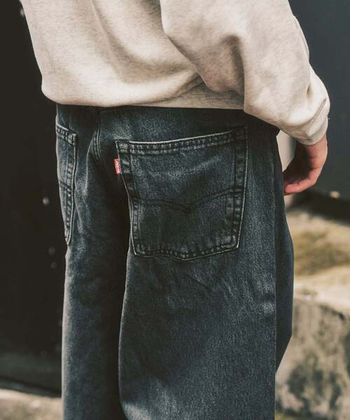 Levi's(リーバイス)の「Levi’s(リーバイス) 別注 Baggy Wide Leg デニムパンツ(L30)(デニムパンツ・メンズ・チャコールグレー・36/34/32/30/28)」の10枚目の写真