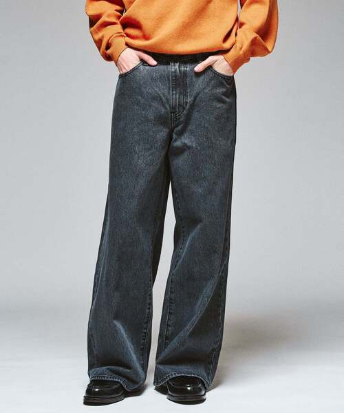 Levi's(リーバイス)の「Levi’s(リーバイス) 別注 Baggy Wide Leg デニムパンツ(L30)(デニムパンツ・メンズ・チャコールグレー・36/34/32/30/28)」の15枚目の写真
