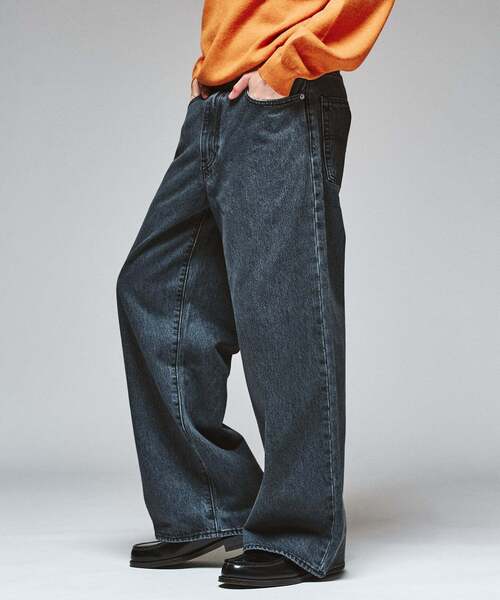 Levi's(リーバイス)の「Levi’s(リーバイス) 別注 Baggy Wide Leg デニムパンツ(L30)(デニムパンツ・メンズ・チャコールグレー・36/34/32/30/28)」の16枚目の写真