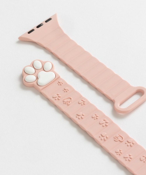 emonique(エモニーク)の「シリコン製 肉球 アップルウォッチバンド Apple Watch バンド【38mm/40mm/41mm 対応】(デジタル腕時計・レディース・ブラック/ピンク/ホワイト/ライトグレー/ブラウン/カーキ・38)」の9枚目の写真
