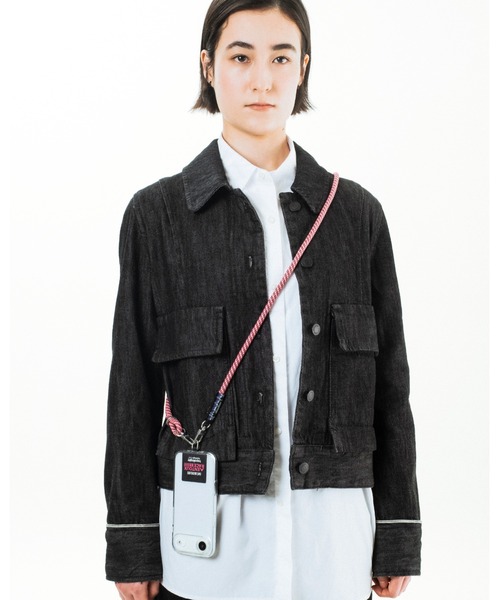 Topologie（トポロジー）の「Topologie x Cafe du Cycliste 8.0mm Rope（スマホグッズ・レディース・ブラック×グリーン/ピンク・FREE）」の11枚目の写真