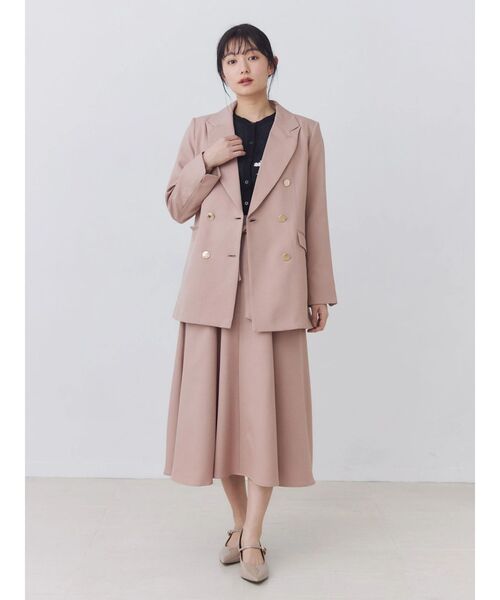 TONAL(トーナル)の「マルチセットベルト付フラップフレアスカート(スカート・レディース・ブラウン/グレー/ベージュ/ピンク/ネイビー・SMALL/MEDIUM)」の7枚目の写真