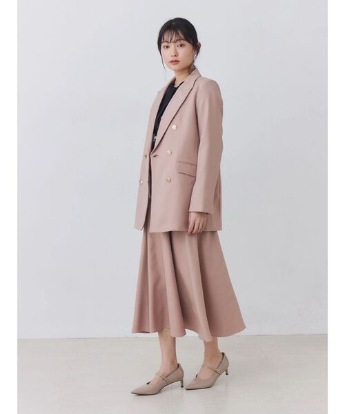 TONAL(トーナル)の「マルチセットベルト付フラップフレアスカート(スカート・レディース・ブラウン/グレー/ベージュ/ピンク/ネイビー・SMALL/MEDIUM)」の8枚目の写真