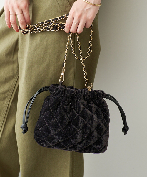 Spick & Span（スピックアンドスパン）の「《別注カラー有り / 》MALUS / マリュス Mini shoulder pouch（ショルダーバッグ・レディース・ブラック/ブラウン・FREE）」の3枚目の写真