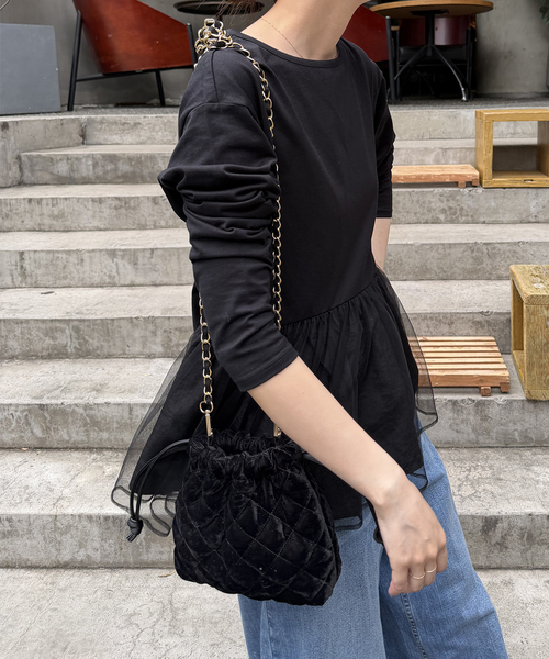 Spick & Span（スピックアンドスパン）の「《別注カラー有り / 》MALUS / マリュス Mini shoulder pouch（ショルダーバッグ・レディース・ブラック/ブラウン・FREE）」の5枚目の写真