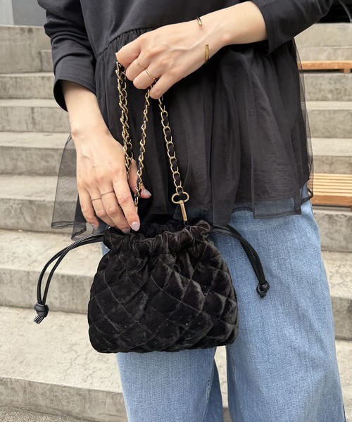 Spick & Span（スピックアンドスパン）の「《別注カラー有り / 》MALUS / マリュス Mini shoulder pouch（ショルダーバッグ・レディース・ブラック/ブラウン・FREE）」の6枚目の写真