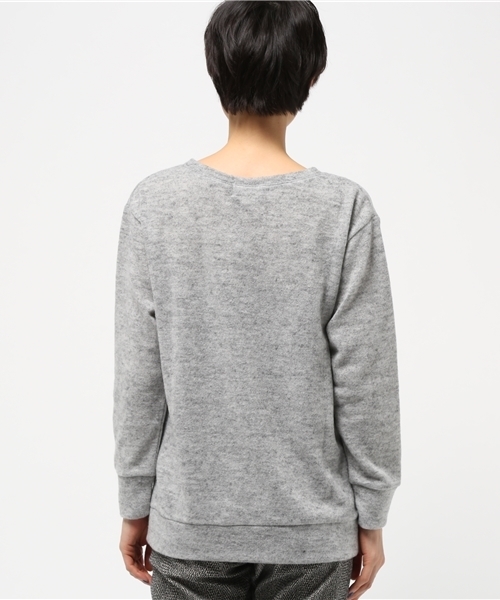 OUTLET（アウトレット）の「【CIAOPANIC TYPY】起毛フリンジプルオーバー（Tシャツ/カットソー・レディース・グレー/ブラック・ONE）」の6枚目の写真