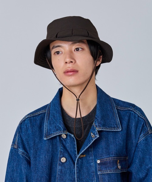 OVERRIDE(オーバーライド)の「OVERRIDE REP BREEZY BOONIE HAT / オーバーライド(ハット・メンズ・ライトグレー/ブラウン/ブラック・59cm)」の3枚目の写真