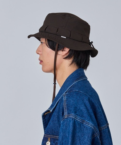 OVERRIDE(オーバーライド)の「OVERRIDE REP BREEZY BOONIE HAT / オーバーライド(ハット・メンズ・ライトグレー/ブラウン/ブラック・59cm)」の8枚目の写真