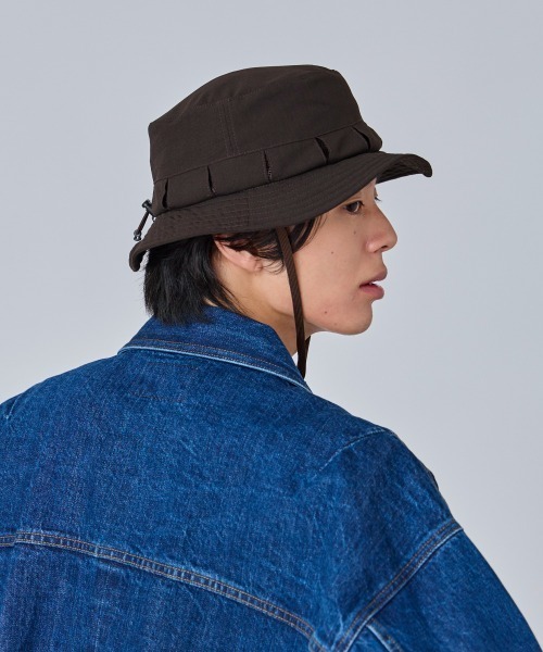 OVERRIDE(オーバーライド)の「OVERRIDE REP BREEZY BOONIE HAT / オーバーライド(ハット・メンズ・ライトグレー/ブラウン/ブラック・59cm)」の10枚目の写真