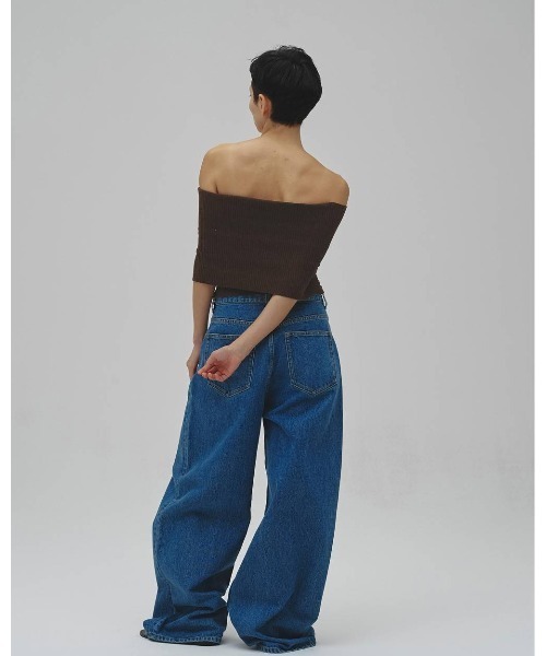 TODAYFUL（トゥデイフル）の「Seamless Offshoulder Knit 12610531（ニット/セーター・レディース・ブラック/ライトグリーン/ブラウン・FREE）」の4枚目の写真