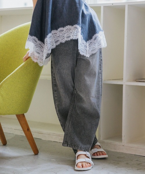 GLOBAL WORK(グローバルワーク)の「GOODデニムコクーンアソートパンツ/1042913(デニムパンツ・キッズ・ブラック/ブラウン/ブルー系その他・130cm/140cm/150cm/160cm)」の10枚目の写真