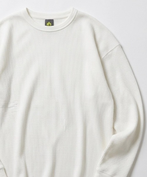 LOGOS(ロゴス)の「2026AW LOGOS/ロゴス ワッフル サーマル 無地 吸汗速乾 ロングスリーブTシャツ 長袖ロンT レディース メンズ(Tシャツ/カットソー・メンズ・ホワイト/ブラック/オリーブ/カーキ/ネイビー・M/L/LL)」の8枚目の写真