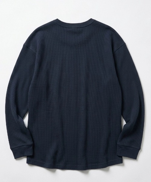 LOGOS(ロゴス)の「2026AW LOGOS/ロゴス ワッフル サーマル 無地 吸汗速乾 ロングスリーブTシャツ 長袖ロンT レディース メンズ(Tシャツ/カットソー・メンズ・ホワイト/ブラック/オリーブ/カーキ/ネイビー・M/L/LL)」の11枚目の写真