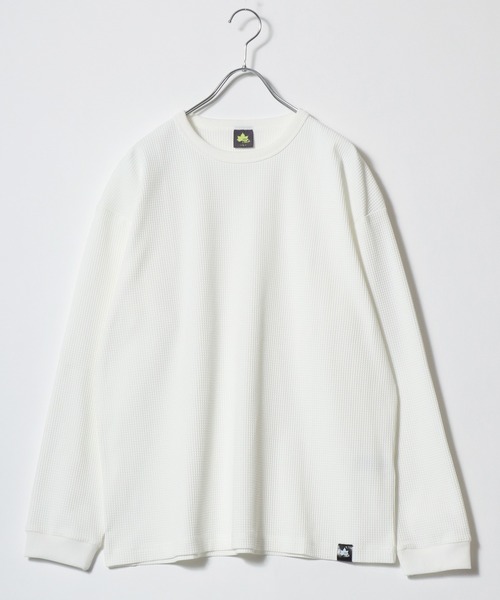 LOGOS(ロゴス)の「2026AW LOGOS/ロゴス ワッフル サーマル 無地 吸汗速乾 ロングスリーブTシャツ 長袖ロンT レディース メンズ(Tシャツ/カットソー・メンズ・ホワイト/ブラック/オリーブ/カーキ/ネイビー・M/L/LL)」の12枚目の写真
