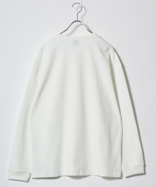 LOGOS(ロゴス)の「2026AW LOGOS/ロゴス ワッフル サーマル 無地 吸汗速乾 ロングスリーブTシャツ 長袖ロンT レディース メンズ(Tシャツ/カットソー・メンズ・ホワイト/ブラック/オリーブ/カーキ/ネイビー・M/L/LL)」の13枚目の写真