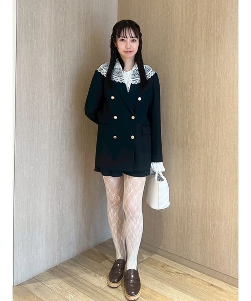 FURFUR(ファーファー)の「レースカラーノースリーブブラウス(シャツ/ブラウス・レディース・ホワイト/ブラック/サックスブルー・F)」の13枚目の写真