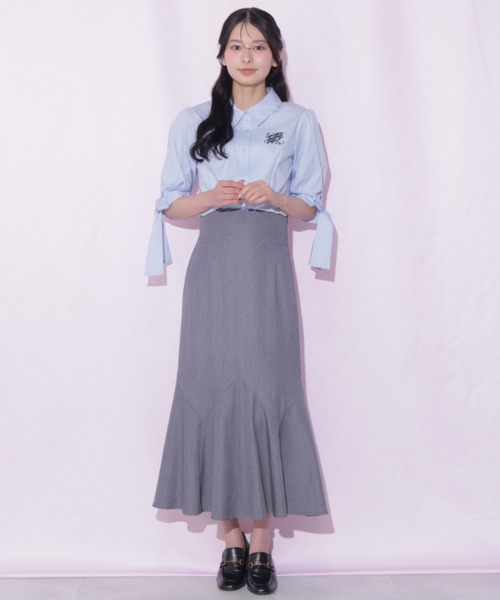 JILL by JILL STUART(ジルバイジルスチュアート)の「袖リボンブラウス(シャツ/ブラウス・レディース・ブルー系その他/ブルー/ベージュ系その他・FREE)」の14枚目の写真