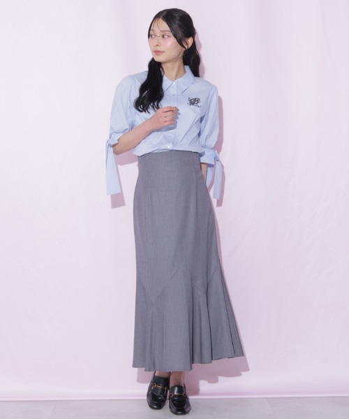 JILL by JILL STUART(ジルバイジルスチュアート)の「袖リボンブラウス(シャツ/ブラウス・レディース・ブルー系その他/ブルー/ベージュ系その他・FREE)」の16枚目の写真