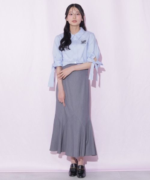 JILL by JILL STUART(ジルバイジルスチュアート)の「袖リボンブラウス(シャツ/ブラウス・レディース・ブルー系その他/ブルー/ベージュ系その他・FREE)」の13枚目の写真