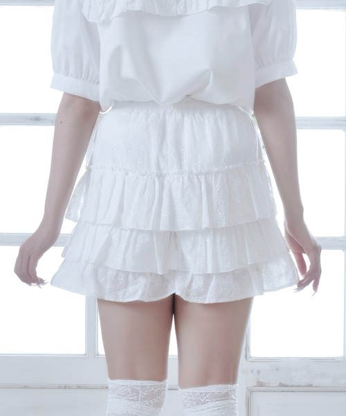 Whinny(ホワイニー)の「Whinny/【2026夏新作♪】メレンゲしゅがーパンティ(その他パンツ・レディース・ブラック/ホワイト・FREE)」の3枚目の写真