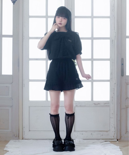 Whinny(ホワイニー)の「Whinny/【2026夏新作♪】メレンゲしゅがーパンティ(その他パンツ・レディース・ブラック/ホワイト・FREE)」の6枚目の写真