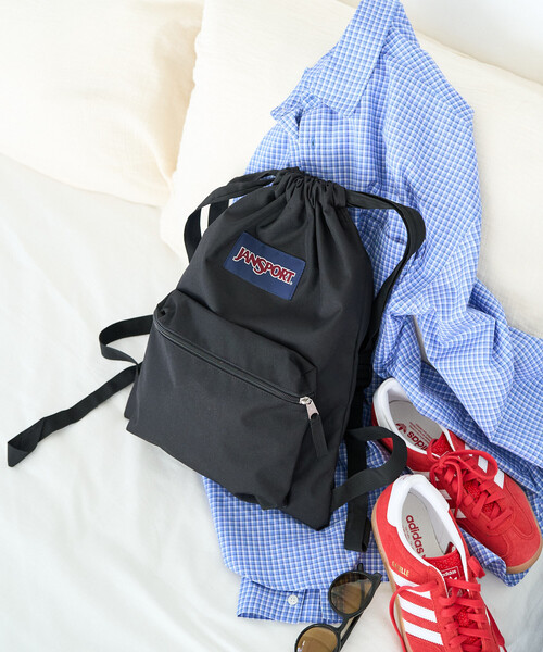 FREAK'S STORE(フリークスストア)の「限定展開 JANSPORT/ジャンスポーツ DRAW SACK / ドローサック(バックパック/リュック・レディース・レッド/パープル/ブラック/ネイビー・ONE SIZE)」の6枚目の写真
