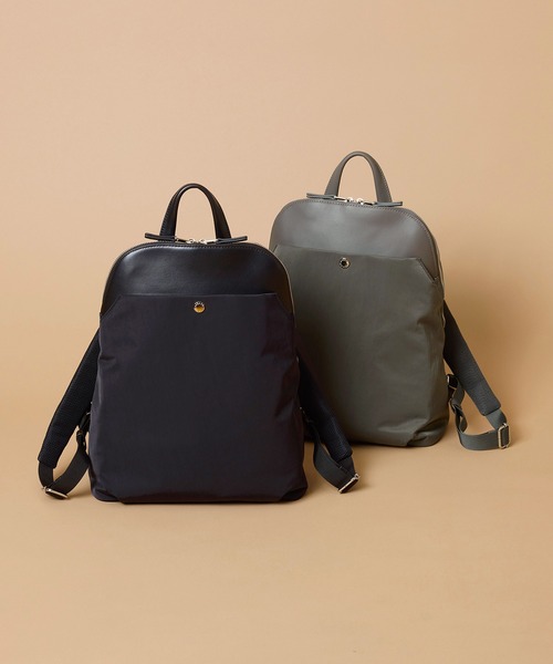 Breath TOPKAPI(ブレストプカピ)の「【Breath TOPKAPI】NEST ネスト リンクルナイロン リュック バックパック A4 / 撥水(バックパック/リュック・レディース・ブラック/グレー・FREE)」の19枚目の写真